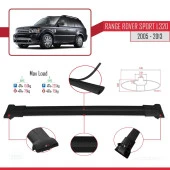 Land Rover Range Rover Sport (L320) 2005-2013 Arası ile uyumlu FLY Model Ara Atkı Tavan Barı SİYAH thumbnail 4