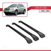 Lexus RX (XU30) 2004-2009 Arası ile uyumlu ACE-1 Ara Atkı Tavan Barı SİYAH 3 ADET BAR thumbnail 3