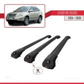 Lexus RX (XU30) 2004-2009 Arası ile uyumlu ACE-1 Ara Atkı Tavan Barı SİYAH 3 ADET BAR thumbnail 4