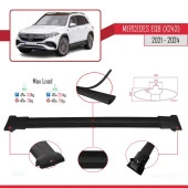 Mercedes EQB (X243) 2021 ve Sonrası ile Uyumlu FLY Model Ara Atkı Tavan Barı SİYAH thumbnail 3