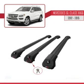 Mercedes GL Class (X166) 2012-2015 Arası ile uyumlu ACE-1 Ara Atkı Tavan Barı SİYAH 3 ADET BAR thumbnail 4