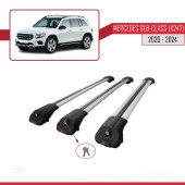 Mercedes GLB-Class (X247) 2020 ve Sonrası ile uyumlu ACE-1 Ara Atkı Tavan Barı GRİ 3 ADET BAR thumbnail 4