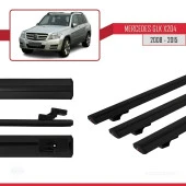 Mercedes GLK Class (X204) 2008-2015 Arası ile uyumlu Basic Model Ara Atkı Tavan Barı SİYAH 3 ADET thumbnail 2