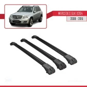 Mercedes GLK Class (X204) 2008-2015 Arası ile uyumlu ACE-1 Ara Atkı Tavan Barı SİYAH 3 ADET BAR thumbnail 3