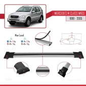 Mercedes M Class (W163) 1998-2005 Arası ile uyumlu FLY Model Ara Atkı Tavan Barı GRİ thumbnail 4