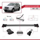 Mercedes M Class (W163) 1998-2005 Arası ile Uyumlu FLY Model Ara Atkı Tavan Barı GRİ 3 ADET BAR thumbnail 4