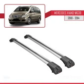 Mercedes Viano 2010-2014 Arası ile uyumlu ACE-1 Ara Atkı Tavan Barı GRİ thumbnail 3