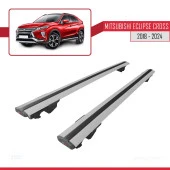 Mitsubishi Eclipse CROSS (GK) 2018 ve Sonrası ile uyumlu HOOK Model Anahtar Kilitli Ara Atkı Tavan Barı GRİ - 3