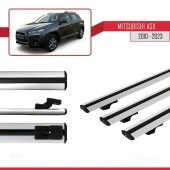 Mitsubishi ASX 2010-2023 Arası ile uyumlu Basic Model Ara Atkı Tavan Barı GRİ 3 ADET thumbnail 3