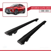 Mitsubishi Eclipse CROSS (GK) 2018 ve Sonrası ile uyumlu HOOK Model Anahtar Kilitli Ara Atkı Tavan Barı SİYAH - 3