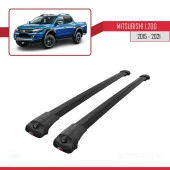 Mitsubishi L200 2015-2023 Arası ile uyumlu ACE-1 Ara Atkı Tavan Barı SİYAH thumbnail 2