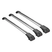 Mitsubishi Outlander 2006-2013 Arası ile uyumlu ACE-1 Ara Atkı Tavan Barı GRİ 3 ADET BAR - 1
