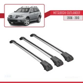 Mitsubishi Outlander 2006-2013 Arası ile uyumlu ACE-1 Ara Atkı Tavan Barı GRİ 3 ADET BAR - 3