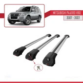 Mitsubishi Pajero (V80) 2007-2022 Arası ile uyumlu ACE-1 Ara Atkı Tavan Barı GRİ 3 ADET BAR thumbnail 2