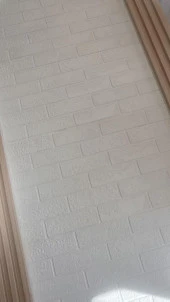 Renkli Duvarlar 70x70cm 1 Adet Yapışkanlı Dekoratif Tuğla Desen Beyaz Tezgah Arası Salon Duvar Kağıdı Paneli NW168 - 4