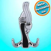 Askı Portmanto Metal Vestiyer Askılık Duvar Dolap Elbise Askısı Krom Mobilya Kapı Askılığı Aparatı thumbnail 1