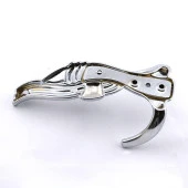 Askı Portmanto Metal Vestiyer Askılık Duvar Dolap Elbise Askısı Krom Mobilya Kapı Askılığı Aparatı thumbnail 2