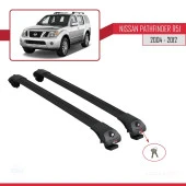 Nissan Pathfinder (R51) 2004-2012 Arası ile uyumlu ACE-1 Ara Atkı Tavan Barı SİYAH thumbnail 4