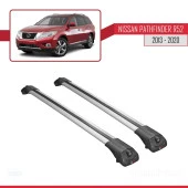 Nissan Pathfinder (R52) 2013-2020 Arası ile uyumlu ACE-1 Ara Atkı Tavan Barı GRİ thumbnail 3