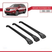 Nissan Pathfinder (R52) 2013-2020 Arası ile uyumlu ACE-1 Ara Atkı Tavan Barı SİYAH 3 ADET BAR thumbnail 3