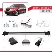 Nissan Pathfinder (R52) 2013-2020 Arası ile Uyumlu FLY Model Ara Atkı Tavan Barı GRİ 3 ADET BAR thumbnail 4