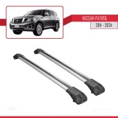 Nissan Patrol Y62 2011 ve Sonrası ile uyumlu ACE-1 Ara Atkı Tavan Barı GRİ thumbnail 3