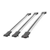 Nissan Qashqai +2 2008-2013 Arası ile uyumlu FLY Model Ara Atkı Tavan Barı GRİ 3 ADET BAR - 1