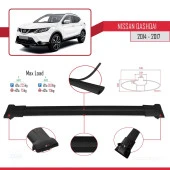 Nissan Qashqai 2014-2017 Arası ile Uyumlu FLY Model Ara Atkı Tavan Barı SİYAH 3 ADET BAR thumbnail 4