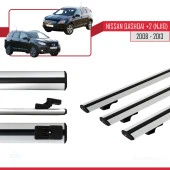 Nisssan Qashqai +2 (NJ10) 2008-2013 Arası ile uyumlu Basic Model Ara Atkı Tavan Barı GRİ 3 ADET - 3