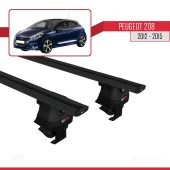 Peugeot 208 2012-2015 Arası ile uyumlu ACE-4 Ara Atkı Tavan Barı SİYAH - 4