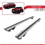 Peugeot 3008 2017-2020 Arası ile uyumlu HOOK Model Anahtar Kilitli Ara Atkı Tavan Barı GRİ - 4