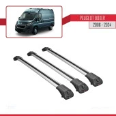 Peugeot Boxer 2006 ve Sonrası ile uyumlu ACE-1 Ara Atkı Tavan Barı GRİ 3 ADET BAR thumbnail 3