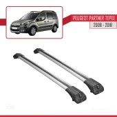 Peugeot Partner Tepee 2008-2018 Arası ile uyumlu ACE-1 Ara Atkı Tavan Barı GRİ thumbnail 4