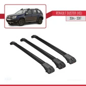 Renault Duster (HS) 2014-2017 Arası ile uyumlu ACE-1 Ara Atkı Tavan Barı SİYAH 3 ADET BAR - 3