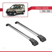 Renault Kangoo 2003-2008 Arası ile uyumlu ACE-1 Ara Atkı Tavan Barı GRİ thumbnail 3