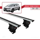 Renault Grand Scenic IV 2017-2022 Arası ile uyumlu ACE-4 Ara Atkı Tavan Barı GRİ - 4