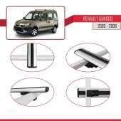Renault Kangoo 2003-2008 Arası ile uyumlu Basic Model Ara Atkı Tavan Barı GRİ 3 ADET thumbnail 3