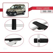 Renault Kangoo 2003-2008 Arası ile uyumlu Basic Model Ara Atkı Tavan Barı SİYAH 3 ADET thumbnail 4