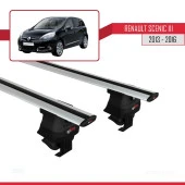Renault Scenic III 2013-2016 Arası ile uyumlu ACE-4 Ara Atkı Tavan Barı GRİ thumbnail 2