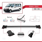 Renault Trafic 2001-2014 Arası ile uyumlu FLY Model Ara Atkı Tavan Barı GRİ thumbnail 4