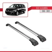 Seat Alhambra 2010-2022 Arası ile uyumlu ACE-1 Ara Atkı Tavan Barı GRİ thumbnail 3