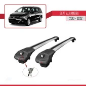 Seat Alhambra 2010-2022 Arası ile uyumlu ACE-1 Ara Atkı Tavan Barı GRİ thumbnail 4
