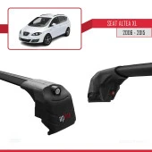 Seat Altea XL 2006-2015 Arası ile uyumlu ACE-2 Ara Atkı Tavan Barı SİYAH thumbnail 3