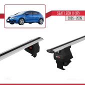 Seat Leon II (1P) 2005-2009 Arası ile uyumlu ACE-4 Ara Atkı Tavan Barı GRİ thumbnail 2