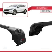 Skoda ENYAQ 2021 ve Sonrası ile uyumlu ACE-2 Ara Atkı Tavan Barı SİYAH thumbnail 3