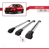 Skoda Kamiq 2019 ve Sonrası  ile uyumlu ACE-1 Ara Atkı Tavan Barı GRİ 3 ADET BAR thumbnail 4