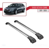Skoda Octavia COMBI 2017-2020 Arası ile uyumlu ACE-1 Ara Atkı Tavan Barı GRİ thumbnail 3