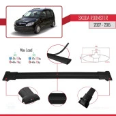Skoda Roomster 2007-2015 Arası ile uyumlu FLY Model Ara Atkı Tavan Barı SİYAH thumbnail 4