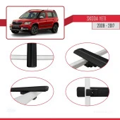 Skoda Yeti 2009-2017 Arası  ile uyumlu Basic Model Ara Atkı Tavan Barı SİYAH 3 ADET thumbnail 4