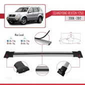 Ssangyong Rexton Y250 2006-2012 Arası ile uyumlu FLY Model Ara Atkı Tavan Barı GRİ thumbnail 4